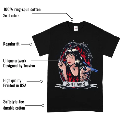 TeeVivo T-Shirt Match Air Jordan 6 Retro Olympic God Daaamn – Air Jordan 6 Shirt, AJ6 Shirt