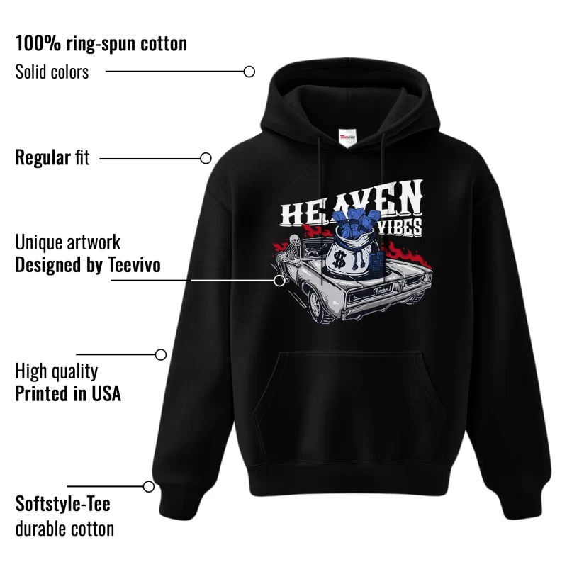 TeeVivo Hoodie Match Air Jordan 6 Retro Olympic Heaven vibes – Air Jordan 6 Hoodie, AJ6 Hoodie