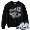 TeeVivo Sweatshirt Match Air Jordan 6 Retro Olympic Heaven vibes – Air Jordan 6 Sweatshirt, AJ6 Sweatshirt
