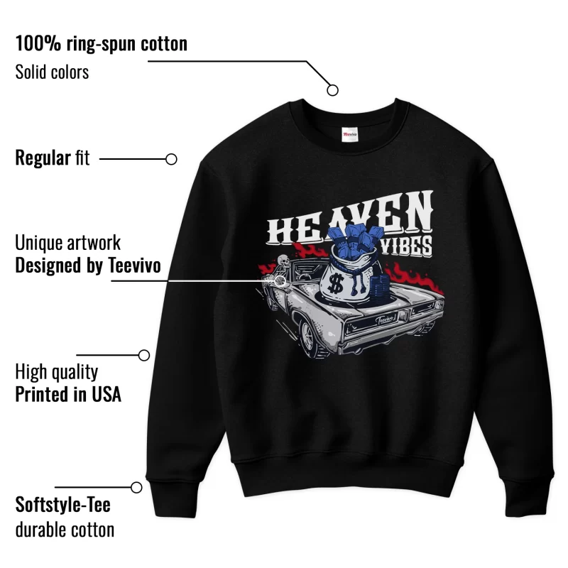 TeeVivo Sweatshirt Match Air Jordan 6 Retro Olympic Heaven vibes – Air Jordan 6 Sweatshirt, AJ6 Sweatshirt