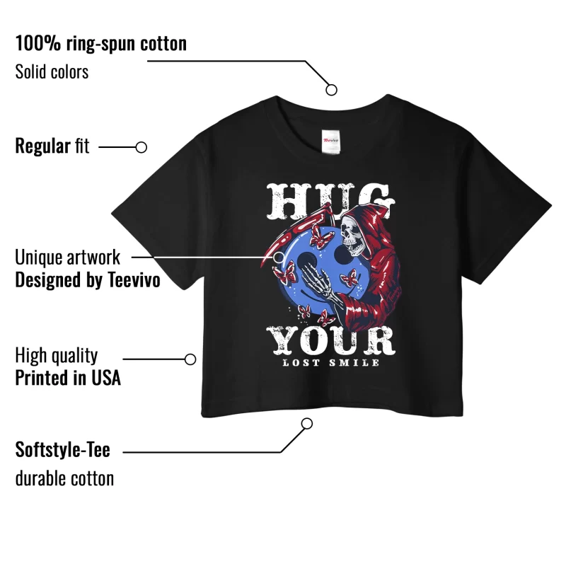 TeeVivo Crop Top Match Air Jordan 6 Retro Olympic Hug your lost smile – Air Jordan 6 Crop Top, AJ6 Crop Top