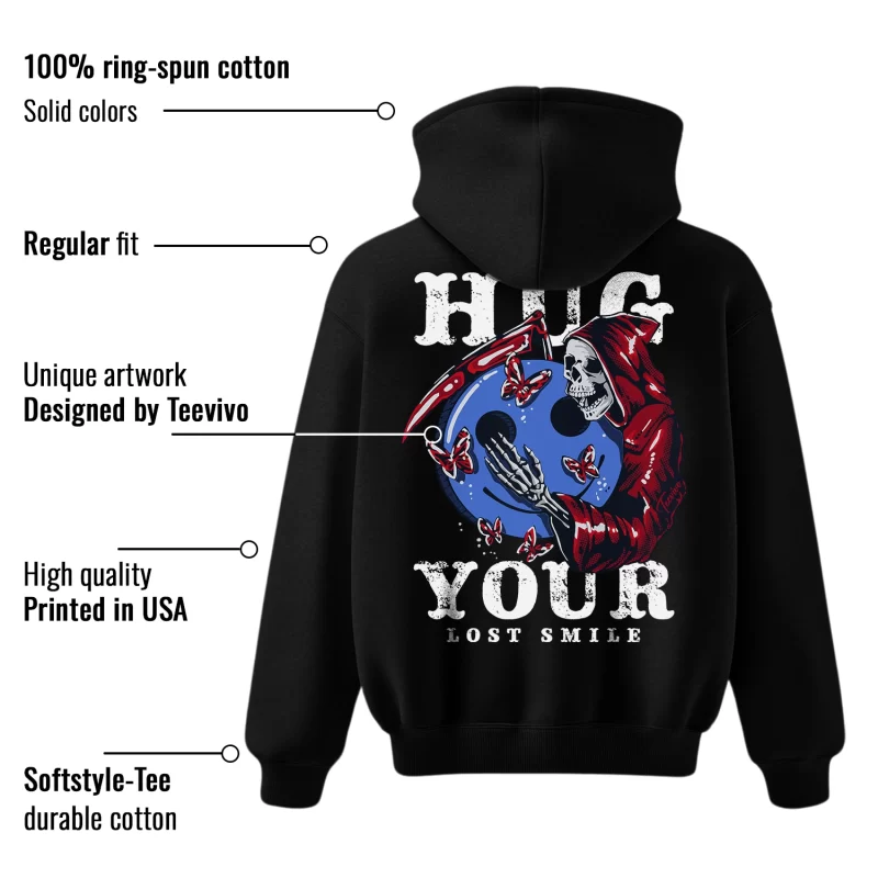 TeeVivo Hoodie Match Air Jordan 6 Retro Olympic Hug your lost smile – Air Jordan 6 Hoodie, AJ6 Hoodie