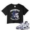 TeeVivo Crop Top Match Air Jordan 6 Retro Olympic Money change people – Air Jordan 6 Crop Top, AJ6 Crop Top