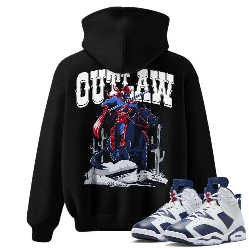 TeeVivo Hoodie Match Air Jordan 6 Retro Olympic Outlaw – Air Jordan 6 Hoodie, AJ6 Hoodie