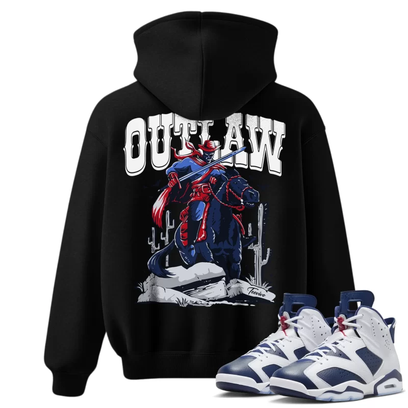 TeeVivo Hoodie Match Air Jordan 6 Retro Olympic Outlaw – Air Jordan 6 Hoodie, AJ6 Hoodie