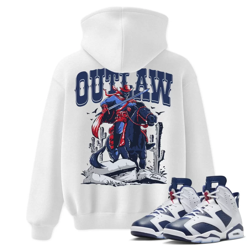 TeeVivo Hoodie Match Air Jordan 6 Retro Olympic Outlaw – Air Jordan 6 Hoodie, AJ6 Hoodie