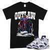 TeeVivo T-Shirt Match Air Jordan 6 Retro Olympic Outlaw – Air Jordan 6 Shirt, AJ6 Shirt