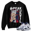 TeeVivo Sweatshirt Match Air Jordan 6 Retro Olympic Speak no evil – Air Jordan 6 Sweatshirt, AJ6 Sweatshirt