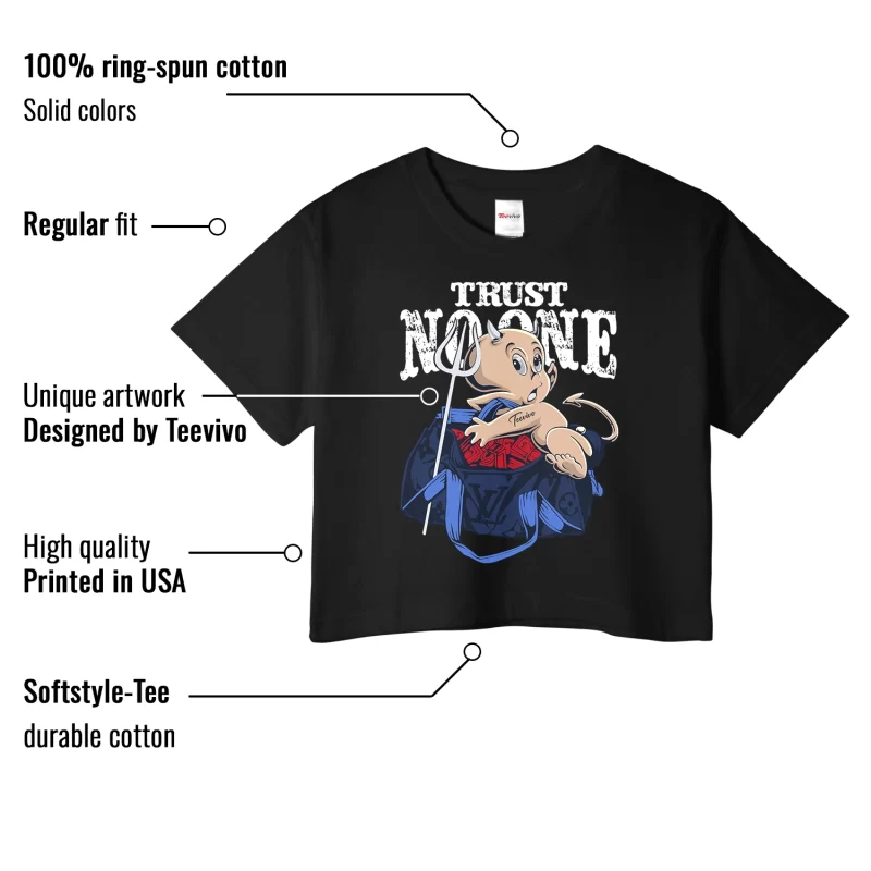TeeVivo Crop Top Match Air Jordan 6 Retro Olympic Trust no one – Air Jordan 6 Crop Top, AJ6 Crop Top