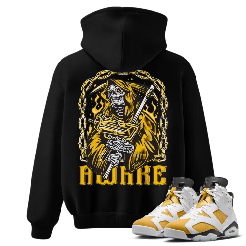 TeeVivo Hoodie Match Air Jordan 6 Retro Yellow Ochre Awake – Air Jordan 6 Hoodie, AJ6 Hoodie