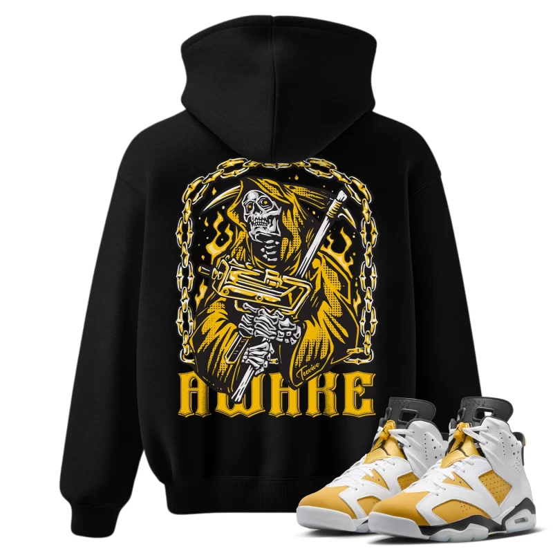 TeeVivo Hoodie Match Air Jordan 6 Retro Yellow Ochre Awake – Air Jordan 6 Hoodie, AJ6 Hoodie