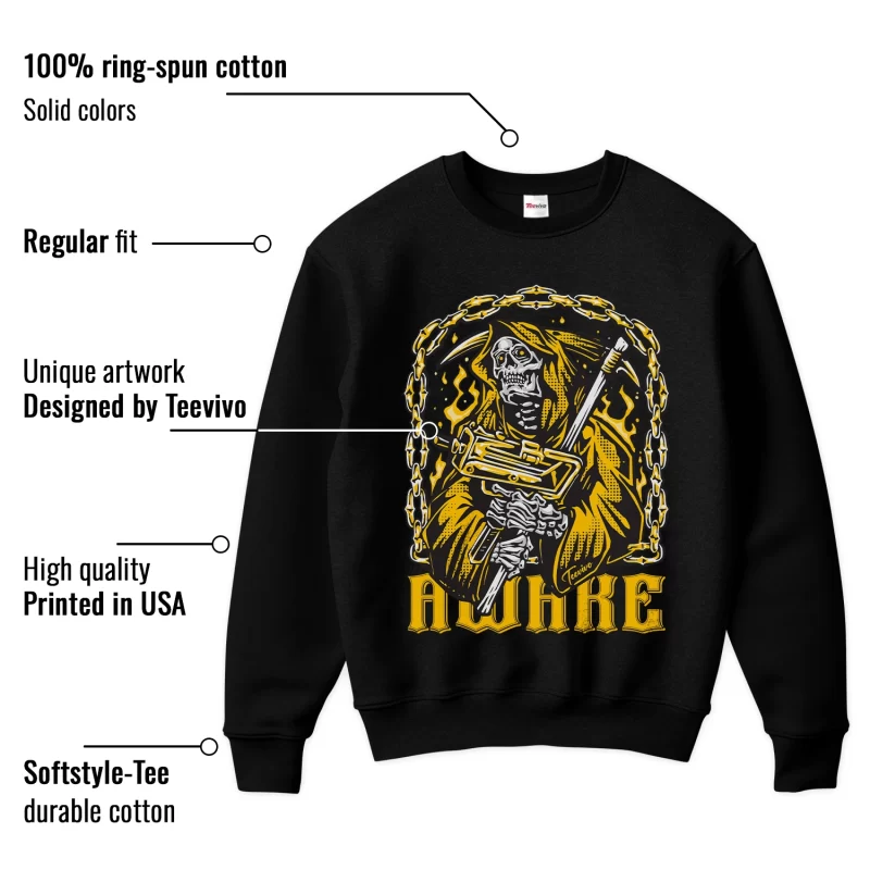 TeeVivo Sweatshirt Match Air Jordan 6 Retro Yellow Ochre Awake – Air Jordan 6 Sweatshirt, AJ6 Sweatshirt