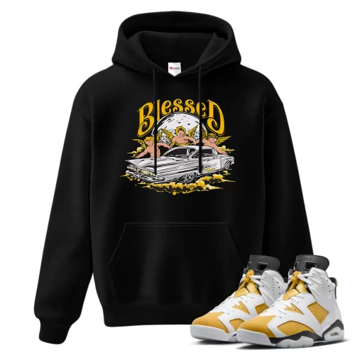TeeVivo Hoodie Match Air Jordan 6 Retro Yellow Ochre Blessed – Air Jordan 6 Hoodie, AJ6 Hoodie