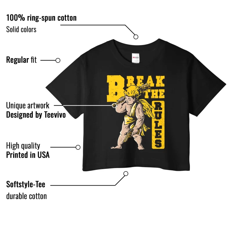 TeeVivo Crop Top Match Air Jordan 6 Retro Yellow Ochre Break the rules – Air Jordan 6 Crop Top, AJ6 Crop Top