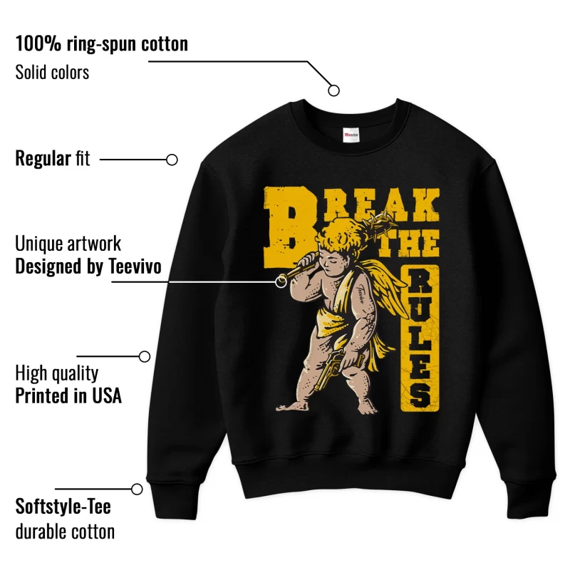 TeeVivo Sweatshirt Match Air Jordan 6 Retro Yellow Ochre Break the rules – Air Jordan 6 Sweatshirt, AJ6 Sweatshirt