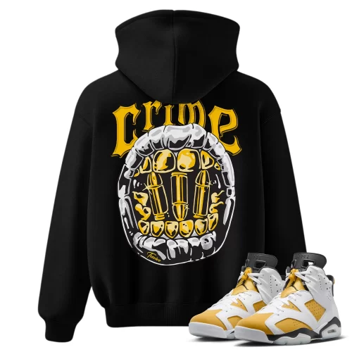 TeeVivo Hoodie Match Air Jordan 6 Retro Yellow Ochre Crime – Air Jordan 6 Hoodie, AJ6 Hoodie