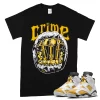 TeeVivo T-Shirt Match Air Jordan 6 Retro Yellow Ochre Crime – Air Jordan 6 Shirt, AJ6 Shirt