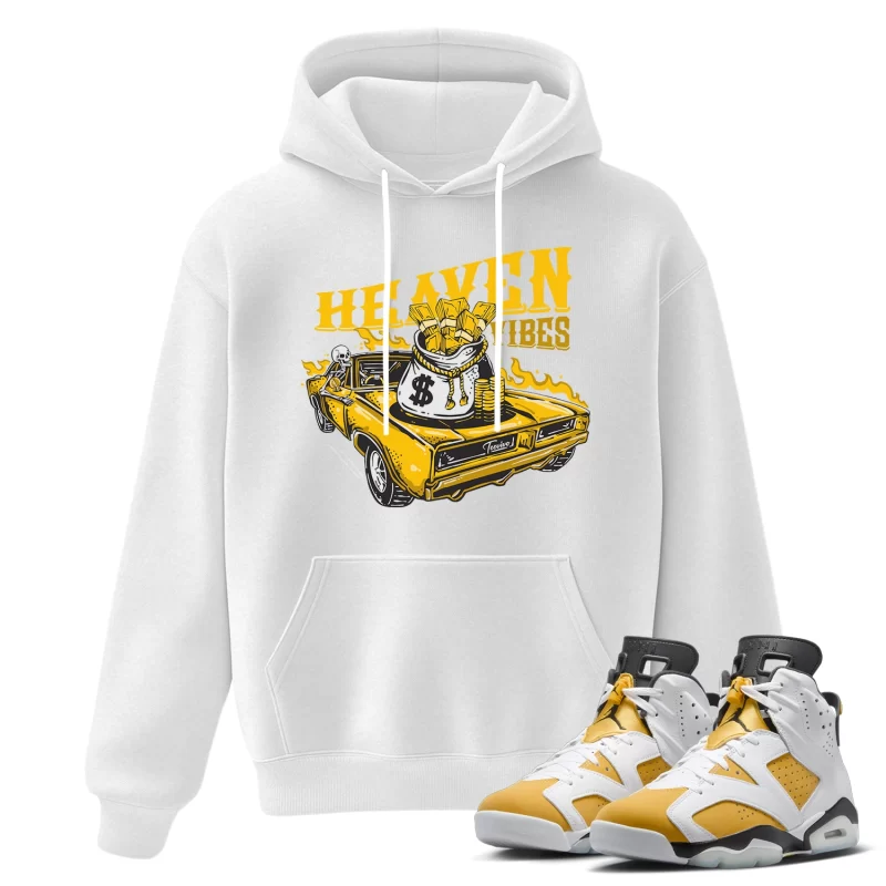 TeeVivo Hoodie Match Air Jordan 6 Retro Yellow Ochre Heaven vibes – Air Jordan 6 Hoodie, AJ6 Hoodie