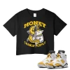 TeeVivo Crop Top Match Air Jordan 6 Retro Yellow Ochre Money change people – Air Jordan 6 Crop Top, AJ6 Crop Top