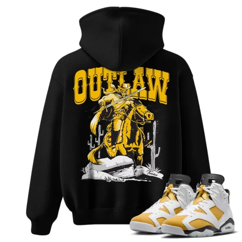 TeeVivo Hoodie Match Air Jordan 6 Retro Yellow Ochre Outlaw – Air Jordan 6 Hoodie, AJ6 Hoodie
