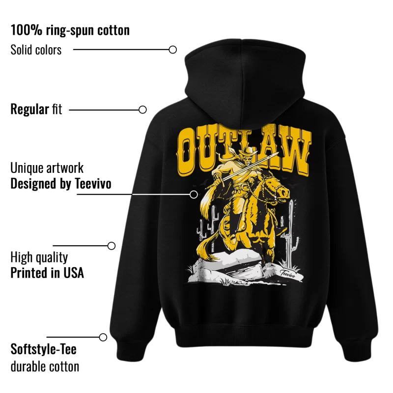 TeeVivo Hoodie Match Air Jordan 6 Retro Yellow Ochre Outlaw – Air Jordan 6 Hoodie, AJ6 Hoodie