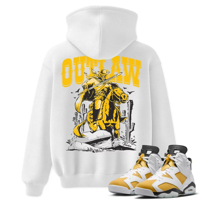 TeeVivo Hoodie Match Air Jordan 6 Retro Yellow Ochre Outlaw – Air Jordan 6 Hoodie, AJ6 Hoodie