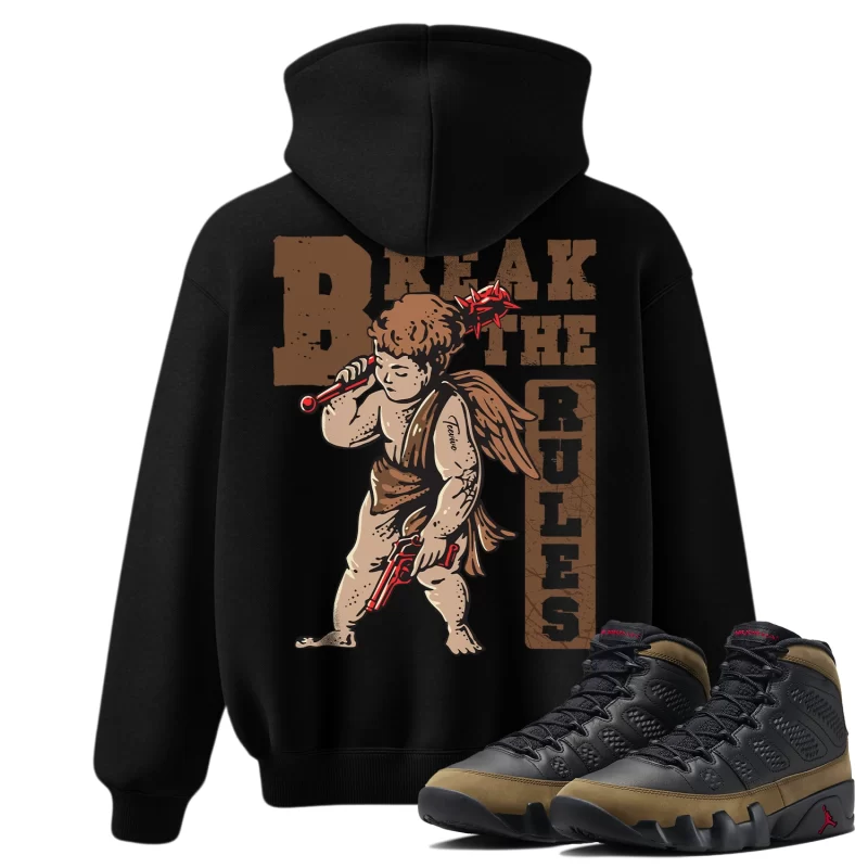 TeeVivo Hoodie Match Air Jordan 9 Retro Olive Break the rules – Air Jordan 9 Hoodie, AJ9 Hoodie