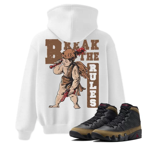 TeeVivo Hoodie Match Air Jordan 9 Retro Olive Break the rules – Air Jordan 9 Hoodie, AJ9 Hoodie