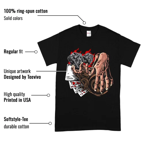 TeeVivo T-Shirt Match Air Jordan 9 Retro Olive Gambling – Air Jordan 9 Shirt, AJ9 Shirt