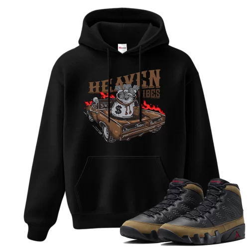 TeeVivo Hoodie Match Air Jordan 9 Retro Olive Heaven vibes – Air Jordan 9 Hoodie, AJ9 Hoodie