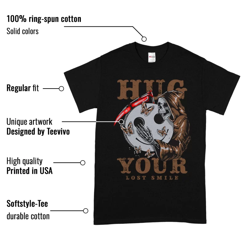TeeVivo T-Shirt Match Air Jordan 9 Retro Olive Hug your lost smile – Air Jordan 9 Shirt, AJ9 Shirt