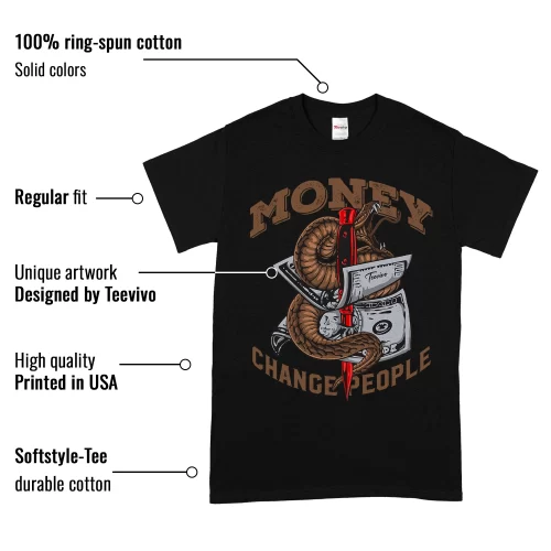 TeeVivo T-Shirt Match Air Jordan 9 Retro Olive Money change people – Air Jordan 9 Shirt, AJ9 Shirt