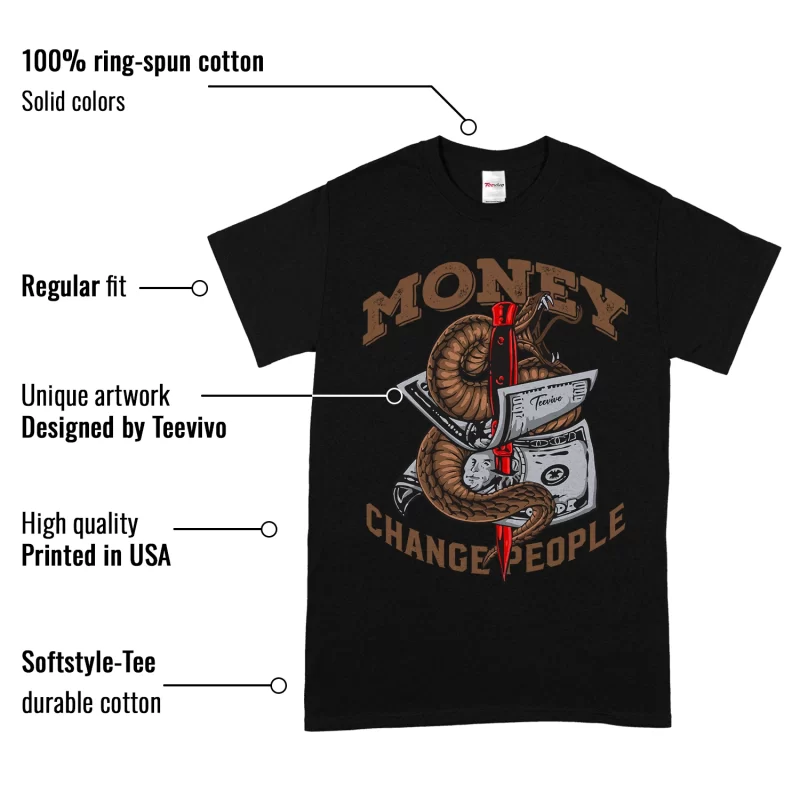 TeeVivo T-Shirt Match Air Jordan 9 Retro Olive Money change people – Air Jordan 9 Shirt, AJ9 Shirt