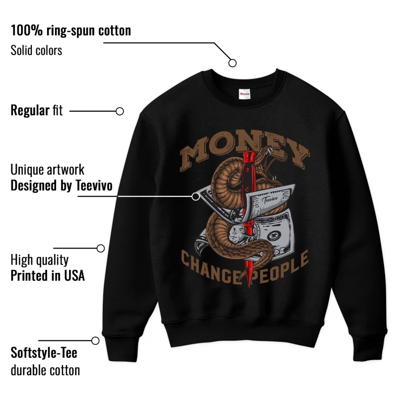 TeeVivo Sweatshirt Match Air Jordan 9 Retro Olive Money change people – Air Jordan 9 Sweatshirt, AJ9 Sweatshirt