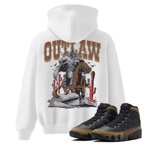 TeeVivo Hoodie Match Air Jordan 9 Retro Olive Outlaw – Air Jordan 9 Hoodie, AJ9 Hoodie