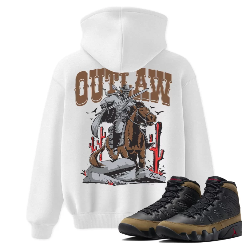 TeeVivo Hoodie Match Air Jordan 9 Retro Olive Outlaw – Air Jordan 9 Hoodie, AJ9 Hoodie