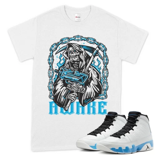 TeeVivo T-Shirt Match Air Jordan 9 Retro Powder Blue Awake – Air Jordan 9 Shirt, AJ9 Shirt