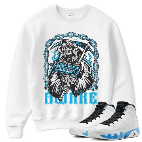 TeeVivo Sweatshirt Match Air Jordan 9 Retro Powder Blue Awake – Air Jordan 9 Sweatshirt, AJ9 Sweatshirt