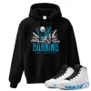 TeeVivo Hoodie Match Air Jordan 9 Retro Powder Blue Burning the ground – Air Jordan 9 Hoodie, AJ9 Hoodie