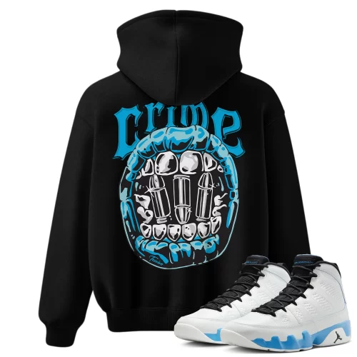 TeeVivo Hoodie Match Air Jordan 9 Retro Powder Blue Crime – Air Jordan 9 Hoodie, AJ9 Hoodie