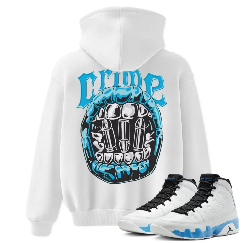 TeeVivo Hoodie Match Air Jordan 9 Retro Powder Blue Crime – Air Jordan 9 Hoodie, AJ9 Hoodie