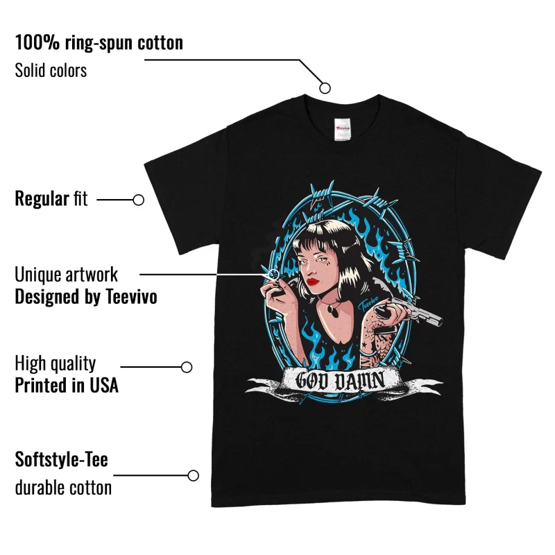TeeVivo T-Shirt Match Air Jordan 9 Retro Powder Blue God Daaamn – Air Jordan 9 Shirt, AJ9 Shirt