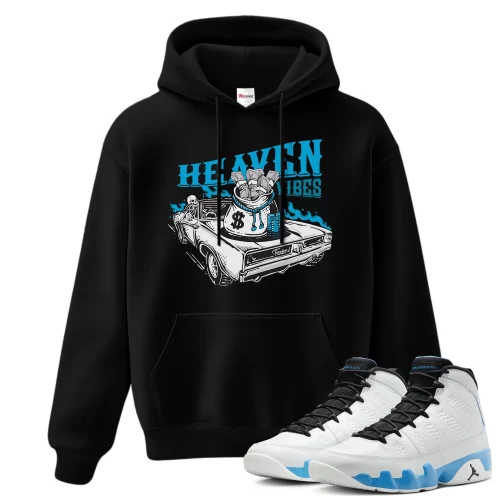 TeeVivo Hoodie Match Air Jordan 9 Retro Powder Blue Heaven vibes – Air Jordan 9 Hoodie, AJ9 Hoodie