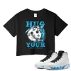 TeeVivo Crop Top Match Air Jordan 9 Retro Powder Blue Hug your lost smile – Air Jordan 9 Crop Top, AJ9 Crop Top