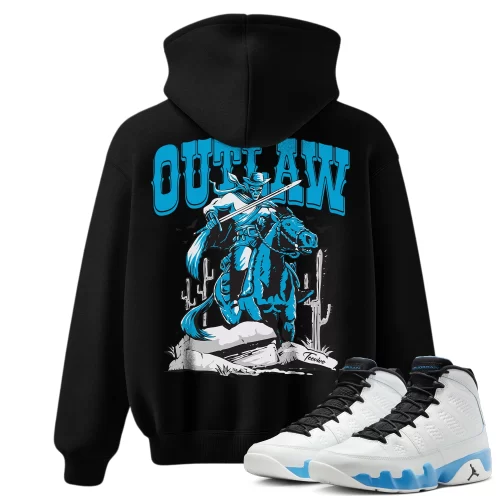 TeeVivo Hoodie Match Air Jordan 9 Retro Powder Blue Outlaw – Air Jordan 9 Hoodie, AJ9 Hoodie