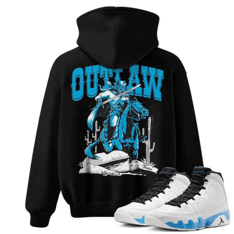 TeeVivo Hoodie Match Air Jordan 9 Retro Powder Blue Outlaw – Air Jordan 9 Hoodie, AJ9 Hoodie