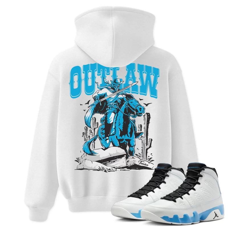 TeeVivo Hoodie Match Air Jordan 9 Retro Powder Blue Outlaw – Air Jordan 9 Hoodie, AJ9 Hoodie