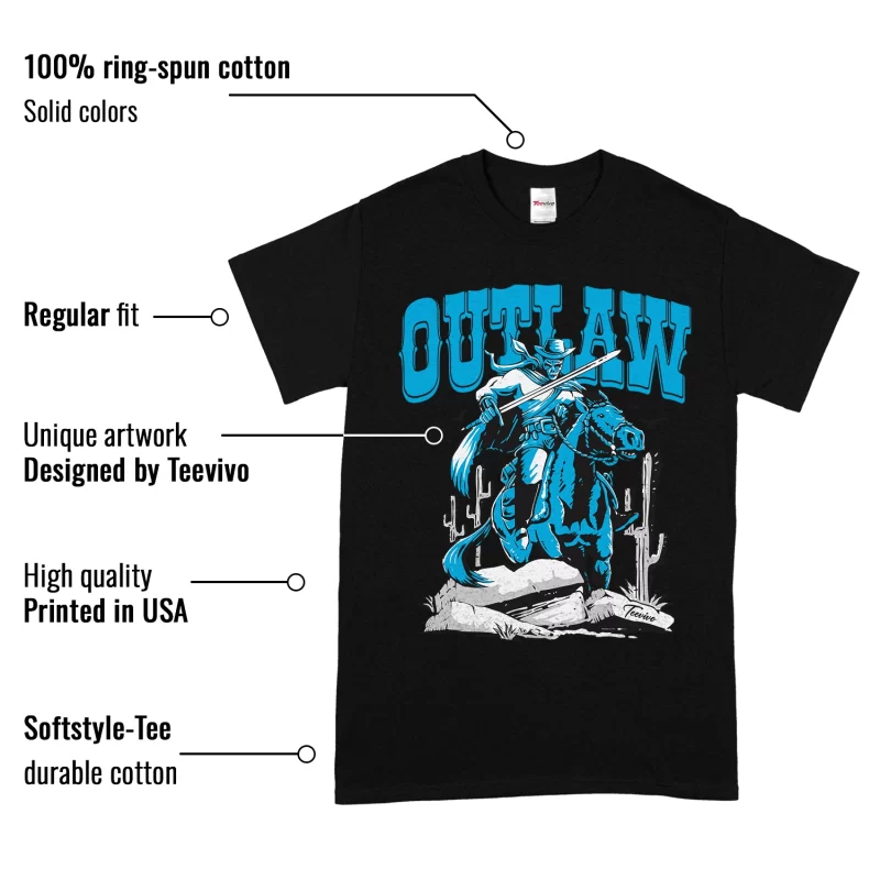 TeeVivo T-Shirt Match Air Jordan 9 Retro Powder Blue Outlaw – Air Jordan 9 Shirt, AJ9 Shirt