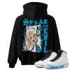 TeeVivo Hoodie Match Air Jordan 9 Retro Powder Blue Speak no evil – Air Jordan 9 Hoodie, AJ9 Hoodie