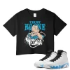 TeeVivo Crop Top Match Air Jordan 9 Retro Powder Blue Trust no one – Air Jordan 9 Crop Top, AJ9 Crop Top